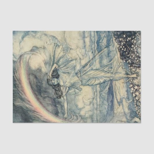 "Isis Rainbow Goddess" door Arthur Rackham Tissuepapier (Voorkant)