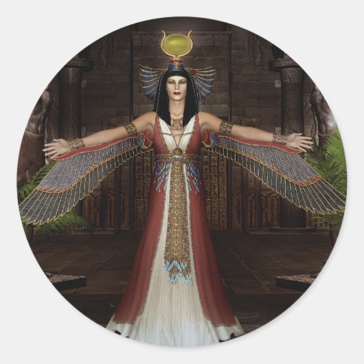 Isis Ronde Sticker (Voorkant)