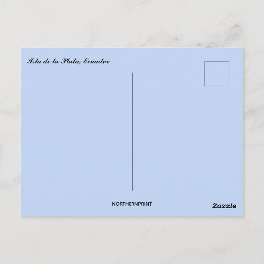 Isla de la Plata Ecuador Briefkaart (Achterkant)