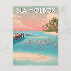 Isla Holbox Mexico Reizen Strand Briefkaart
