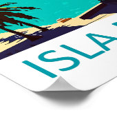 Isla Mujeres Impression de voyage sur toile Isla M (Coin)