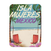 Isla Mujeres Mexico Beach poster Magneet (Verticaal)