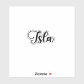 Isla Name - Handgeschreven kalligrafie Sticker (Vel)