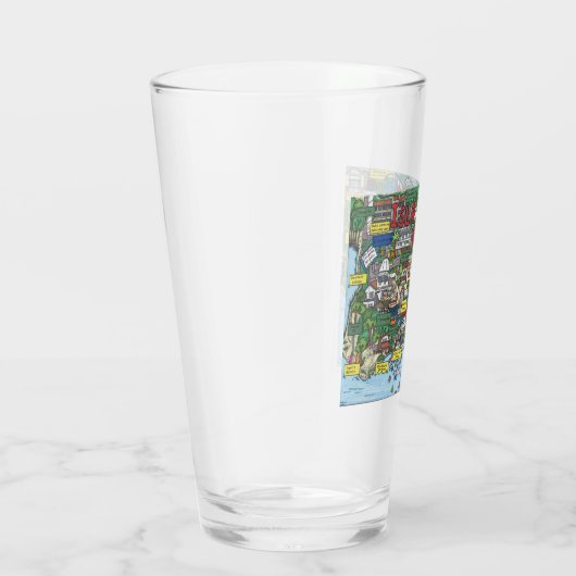 Isla Vista Map Glass Tumbler (Rechts)