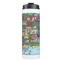 Isla Vista Map Thermal Tumbler Thermosbeker