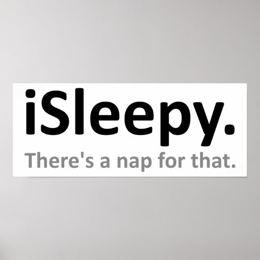 iSlaap Grappige Poster (Voorkant)