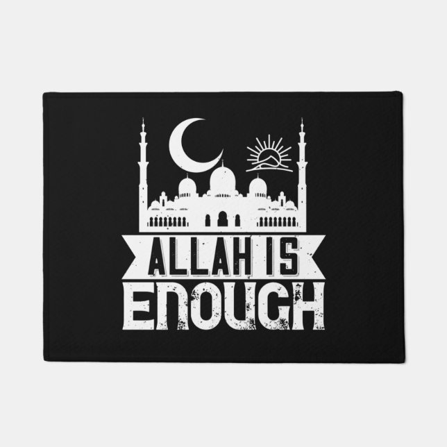 Islam - Allah Is Enough Deurmat (Voorkant)