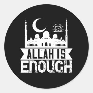 islam - Allah is genoeg Ronde Sticker