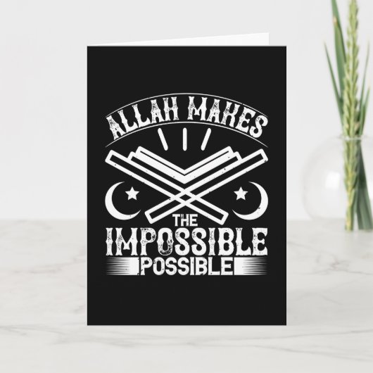 Islam - Allah Makes Impossible Kaart (Voorkant)