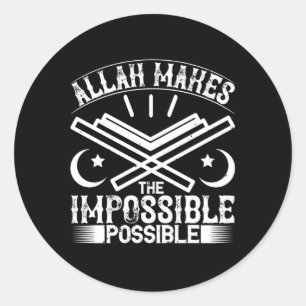 Islam - Allah Makes Impossible Ronde Sticker