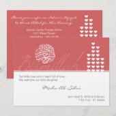 Islam aqiqah aqeeqah invitation fille bismillah (Devant / Derrière)