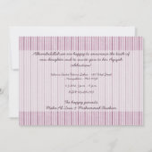 Islam Aqiqah Baby faire-part vintages (Dos)