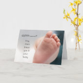 Islam Aqiqah geboortefelicitatie baby voeten foto Kaart (Gele Bloem)