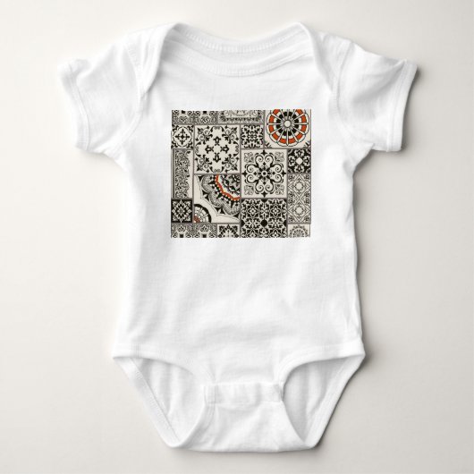 Islam Arabisch Majolica Tegels Patchwork Romper (Voorkant)