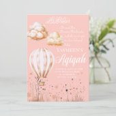 Islam Baby Girl Aqiqah Invitation (Debout devant)