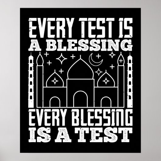Islam - Elke test is een zegen Poster (Voorkant)