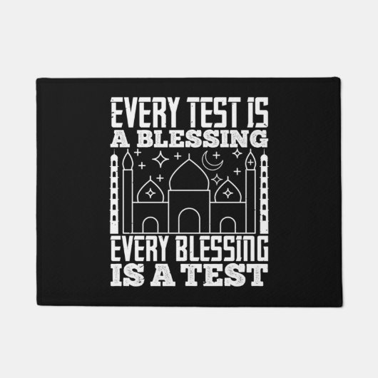 Islam - Every Test Is A Blessing Deurmat (Voorkant)