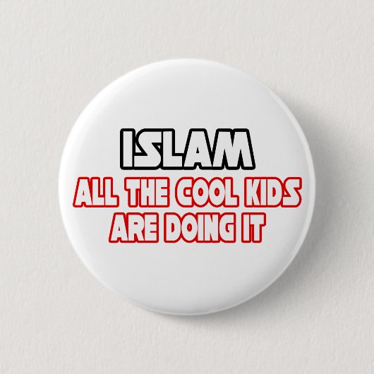 Islam... Koel Kind Ronde Button 5,7 Cm (Voorkant)