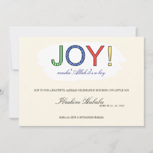 Islam mashallah Islamitische baby  schattig Kaart