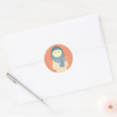 Islam merci sticker fille musulmane avec Hijab (Enveloppe)