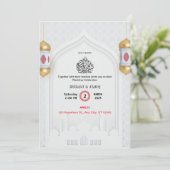 Islam Nikah Faire-part de mariage (Debout devant)