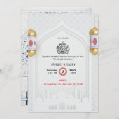 Islam Nikah Faire-part de mariage (Devant / Derrière)