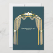 Islam Nikah Faire-part de mariage musulman (Dos)