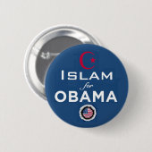 ISLAM Obama Button (Voorkant /achterkant)