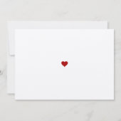 Islam oud verloving rood hart kaart (Achterkant)