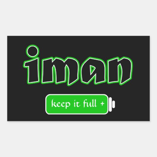 Islam Rechthoekige Sticker (Voorkant)