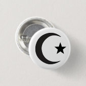Islam Religieuze Symbool Ronde Button 3,2 Cm (Voorkant /achterkant)