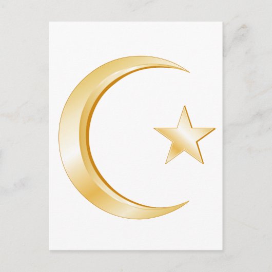 Islam-symbool Briefkaart (Voorkant)