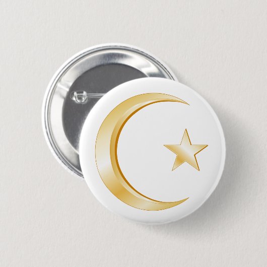 Islam-symbool Ronde Button 5,7 Cm (Voorkant /achterkant)
