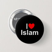 Islam van mijn liefde (hart) ronde button 5,7 cm (Voorkant /achterkant)
