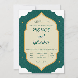 Islam Wedding Invitations Art