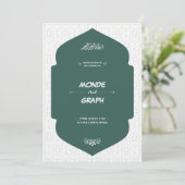Islam Wedding Invitations Art (Debout devant)