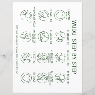 Islam Wudu Gebed Zuiveringsinstructies Poster