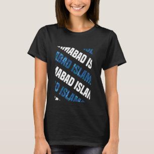 Islamabad Camo Patroon Blauwe Camouflage T-shirt