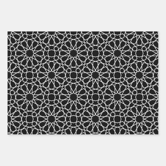 Islamic Arabesque Pattern Gift Wrapping Paper (Voorkant 2)
