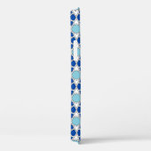 Islamic Blue White Moroccan Geometric Pattern Case-Mate iPhone Case (Achterkant / Rechts)