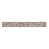 Islamic Blue White Moroccan Geometric Pattern Grosgrain Lint (Voorkant)