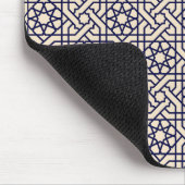 Islamic Blue White Moroccan Geometric Pattern Muismat (Hoek)