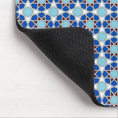 Islamic Blue White Moroccan Geometric Pattern Muismat (Hoek)