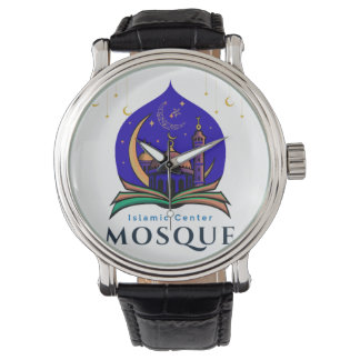 Islamic Center Mosque – Elegant Wristwatch Design  Horloge