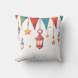  Islamic Colorful Design for Ramadan Throw Pillow Kussen