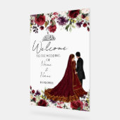 Islamic Floral acryl bruiloft teken Acryl Bord (Hoek)