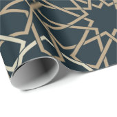 Islamic Geometric Pattern Design Abstract Cadeaupapier (Rol Hoek)