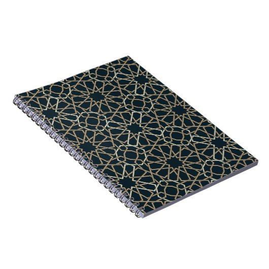 Islamic Geometric Pattern Design Abstract Notitieboek (Rechterzijde)