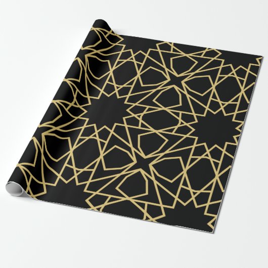 Islamic Geometric Pattern Design Cadeaupapier (Uitgerold)