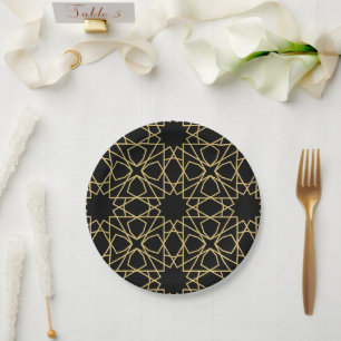 Islamic Geometric Pattern Design Papieren Bordje